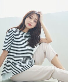 Feroux 【UVケア】バックペプラムチュニック Tシャツ