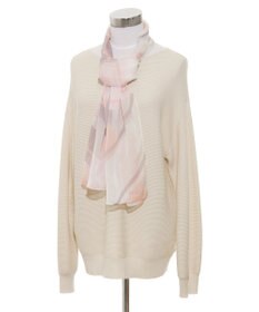 MOONBAT 【シルク100%】フルラ (FURLA) シルクシフォンロングスカーフ アーチロゴ 150cm×35cm