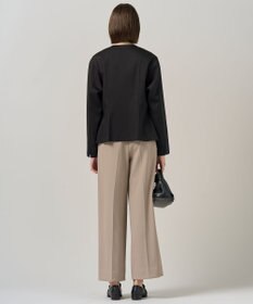 ICB 【CLASSY.掲載・裏起毛】 ウォームサテン カーディガンブラウス