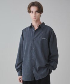 WEGO 【ユニセックス着用ITEM】フィブリルワンポイントBIGシャツ（長袖）