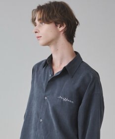 WEGO 【ユニセックス着用ITEM】フィブリルワンポイントBIGシャツ（長袖）