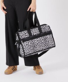 LeSportsac DELUXE MED WEEKENDER/ニュートラルレオパード
