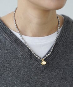 monshiro 【バロックパール】イチョウショート ネックレス