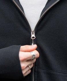 WEGO 【ユニセックス着用ITEM/MLサイズ展開】コンパクトフィットダブルZIPパーカー