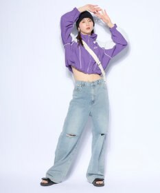 OP／FILA 【Kappa】ショート丈 ナイロントラックジャケット