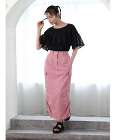 Green Parks ・ＳＵＧＡＲ　ＳＰＯＯＮ　配色ｓｔカーゴスカート