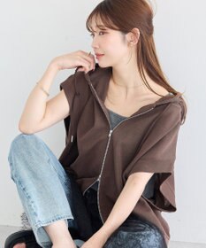 earth music&ecology シアーダンボールフーディーベスト