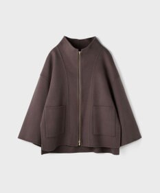 GRACE CONTINENTAL ストール付リバージップブルゾン