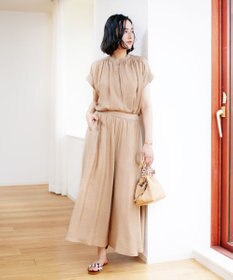 UNFILO 【撥水】ヴィンテージライク ブラウス