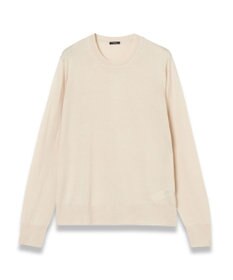 JOSEPH 【洗える】スーパーファインコットンシルク　ラウンドネックニット