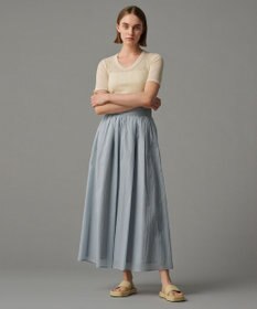 uncrave 【手洗い可】シアー ランダムリブ Uネック カットソー（uncrave STANDARD）