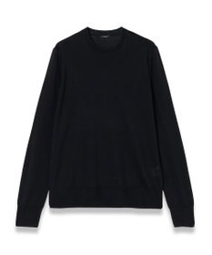 JOSEPH 【洗える】スーパーファインコットンシルク　ラウンドネックニット