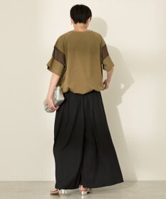 AMERICAN HOLIC (選べる丈２サイズ)接触冷感ギャザースカーチョ【WEB限定カラー有り】