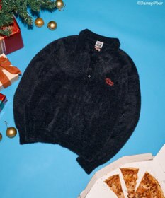 AMERICAN HOLIC 【PIZZA PLANET】衿付きニットプルオーバー