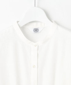 J.PRESS LADIES S 【洗える】アセVisシャドーギンガム シャーリング ブラウス