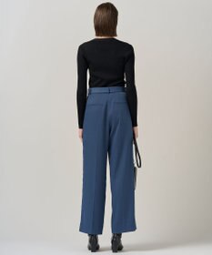 ICB L 【洗える】 エクストラファインメリノリブ Vネックカーディガン