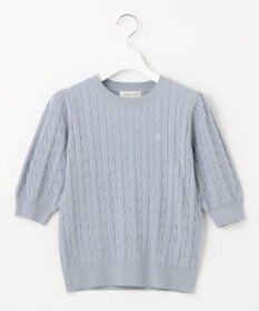 Feroux 【洗える】カラーケーブル ニット