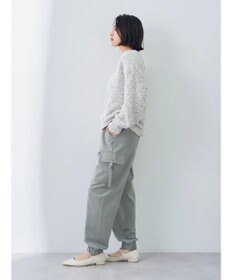 YECCA VECCA レースアップリボンヤーンニット