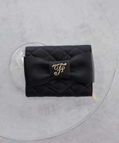 Maison de FLEUR キルティングFリボンウォレット