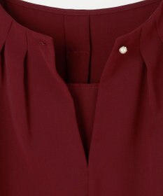 ANY SIS L 【洗える】プリーツスリーブ ブラウス