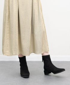 Bridget Birkin 【PARADIS COULEUR】スクエアトウバックジップストレッチブーツ