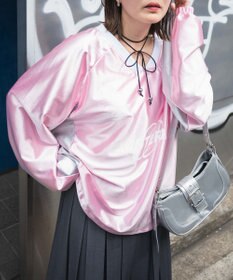 WEGO サテンゲームグラフィックプルオーバー