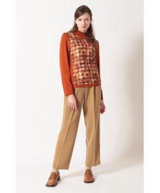 DAKS リバティプリント コンビハイネックプルオーバー