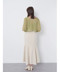 earth music&ecology ギャザー切替マーメイドスカート