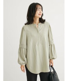 Green Parks 表面変化比翼シャツチュニック