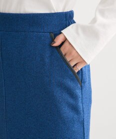 Green Parks 柄圧縮ポンチＩラインスカート