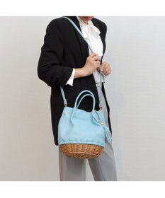 UNBILLION perche 牛革×ヤナギ底2wayトートバッグ