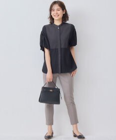 組曲 【WEB限定】ステッチストライプドビー ブラウス