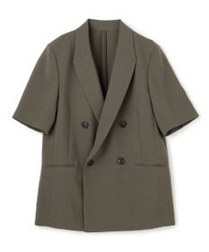 uncrave ウォッシャブルドライサップ ハーフスリーブジャケット スレート