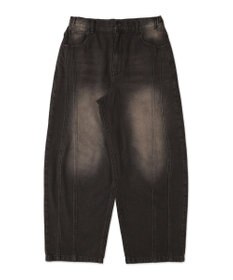 WEGO 【SMLサイズ展開】イージー3Dバレルレッグデニムパンツ