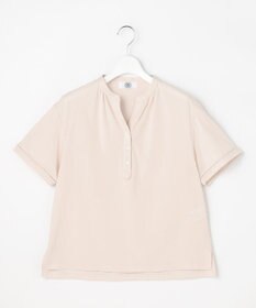 J.PRESS LADIES L プレーティングジャージー バンドカラー カットソー