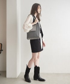 TOPKAPI 【TREASURE TOPKAPI】フェイクレザー ポーチ付き パラコード かがりトートバッグ