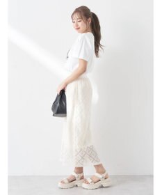 earth music&ecology モチーフナロースカート