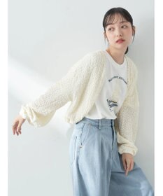 earth music&ecology ぽこぽこドロストカーディガン