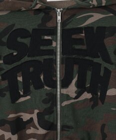 WEGO ロゴZIPショートパーカー