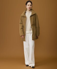 自由区 L 【17号サイズまで展開・カタログ掲載】マイクロタッサーダウンスタンドカラー コート