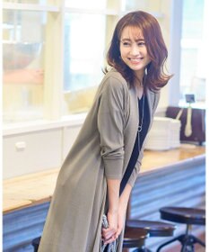 Tiaclasse L 【洗える】さらりと肌離れの良いフレンチスリーブニットチュニック