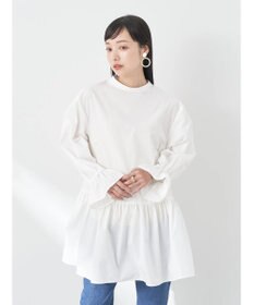 earth music&ecology ＳＥＴ２点Ｖネックベスト＋スタンドカラーチュニック