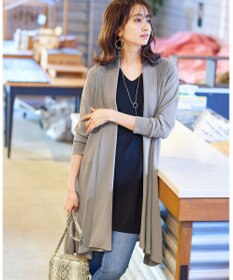 Tiaclasse L 【洗える】さらりと肌離れの良いフレンチスリーブニットチュニック