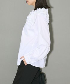 Green Parks フリルビッグカラーブラウス