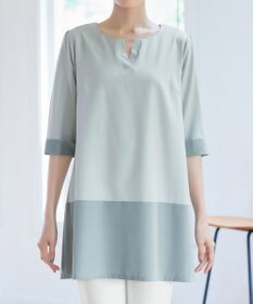 Tiaclasse L 【洗える】バイカラーチュニック