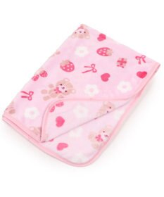 Mother garden マザーガーデン くまちゃん柄 あったか ひざ掛け 70×100cm