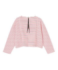 UNFILO ドライタッチリブ バックZIP ボーダートップス