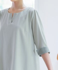 Tiaclasse L 【洗える】バイカラーチュニック