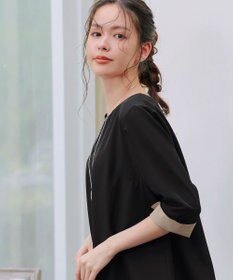 Tiaclasse L 【洗える】バイカラーチュニック