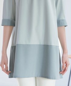 Tiaclasse L 【洗える】バイカラーチュニック